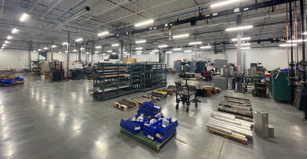 tooling and fabrication shop at New England Wire Technologies